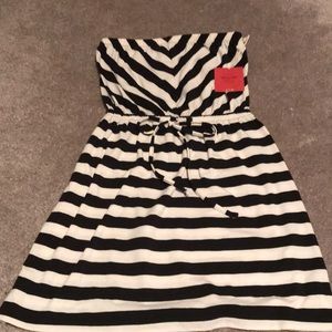 NWT strapless striped dress